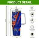 Florida Gators NCAA Custom Stanley Quencher 30oz-40oz Stainless Steel Tumbler Hot And Cold Tumbler