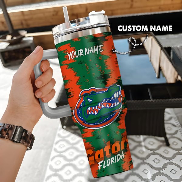 Florida Gators NCAA Custom Stanley Quencher 30oz-40oz Stainless Steel Tumbler Hot And Cold Tumbler