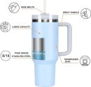 Florida Gators NCAA Custom Stanley Quencher 30oz-40oz Stainless Steel Tumbler Hot And Cold Tumbler