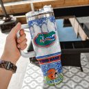Florida Gators NCAA Glitter Custom Stanley Quencher 30oz-40oz Stainless Steel Tumbler Hot And Cold Tumbler