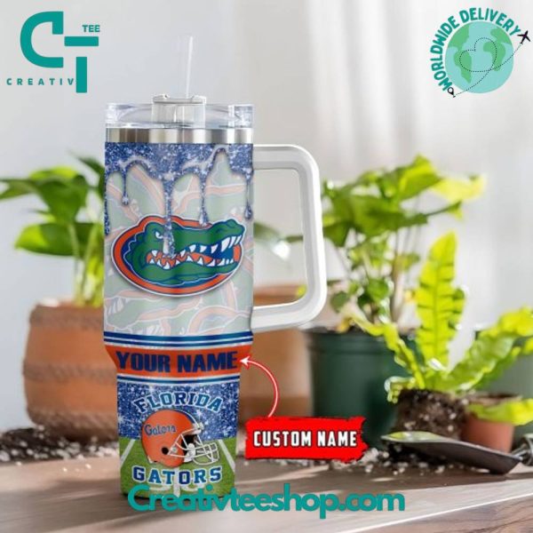 Florida Gators NCAA Custom Stanley Quencher 30oz-40oz Stainless Steel Tumbler Hot And Cold Tumbler
