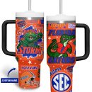 Florida Gators NCAA Custom Stanley Quencher 30oz-40oz Stainless Steel Tumbler Hot And Cold Tumbler