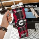 Georgia Bulldogs NCAA Custom Stanley Quencher 30oz-40oz Stainless Steel Tumbler Hot And Cold Tumbler