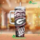 Georgia Bulldogs NCAA Custom Stanley Quencher 30oz-40oz Stainless Steel Tumbler Hot And Cold Tumbler