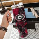 Georgia Bulldogs NCAA Hunting Custom Stanley Quencher 30oz-40oz Stainless Steel Tumbler Hot And Cold Tumbler