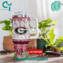 Georgia Bulldogs NCAA Custom Stanley Quencher 30oz-40oz Stainless Steel Tumbler Hot And Cold Tumbler