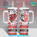 Georgia Bulldogs NCAA Custom Stanley Quencher 30oz-40oz Stainless Steel Tumbler Hot And Cold Tumbler