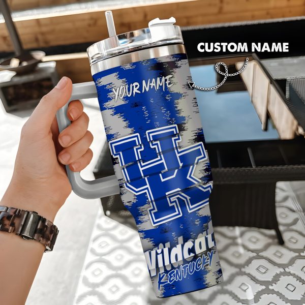 Kentucky Wildcats NCAA Custom Stanley Quencher 30oz-40oz Stainless Steel Tumbler Hot And Cold Tumbler