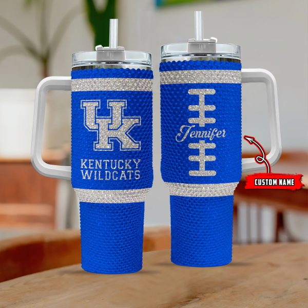 Kentucky Wildcats NCAA Custom Stanley Quencher 30oz-40oz Stainless Steel Tumbler Hot And Cold Tumbler