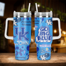 Kentucky Wildcats Custom Stanley Quencher 30oz-40oz Stainless Steel Tumbler Hot And Cold Tumbler