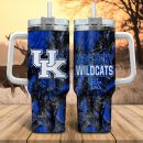 Kentucky Wildcats NCAA Hunting Custom Stanley Quencher 30oz-40oz Stainless Steel Tumbler Hot And Cold Tumbler