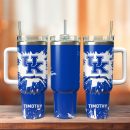 Kentucky Wildcats Basketball NCAA Custom Stanley Quencher 30oz-40oz Stainless Steel Tumbler Hot And Cold Tumbler