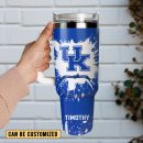 Kentucky Wildcats Basketball NCAA Custom Stanley Quencher 30oz-40oz Stainless Steel Tumbler Hot And Cold Tumbler