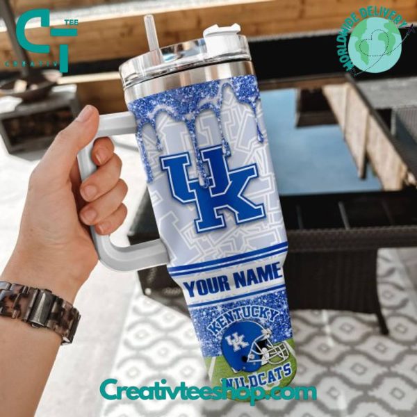 Kentucky Wildcats NCAA Custom Stanley Quencher 30oz-40oz Stainless Steel Tumbler Hot And Cold Tumbler