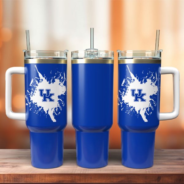 Kentucky Wildcats Basketball NCAA Sport Custom Stanley Quencher 30oz-40oz Stainless Steel Tumbler Hot And Cold Tumbler