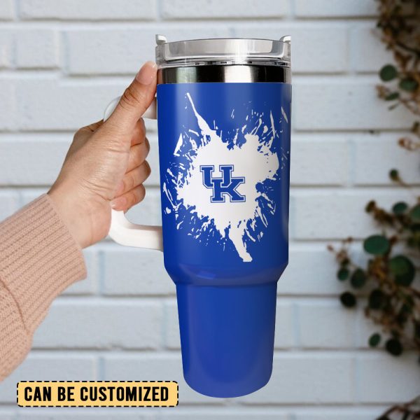 Kentucky Wildcats Basketball NCAA Sport Custom Stanley Quencher 30oz-40oz Stainless Steel Tumbler Hot And Cold Tumbler - Image 2