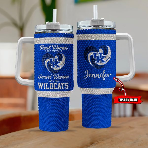 Kentucky Wildcats NCAA Custom Stanley Quencher 30oz-40oz Stainless Steel Tumbler Hot And Cold Tumbler