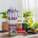 LSU Tigers NCAA Glitter Custom Stanley Quencher 30oz-40oz Stainless Steel Tumbler Hot And Cold Tumbler