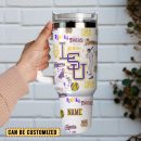 LSU Tigers Baseball NCAA Sport Custom Stanley Quencher 30oz-40oz Stainless Steel Tumbler Hot And Cold Tumbler