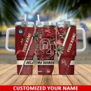 Oklahoma Sooners NCAA Custom Stanley Quencher 30oz-40oz Stainless Steel Tumbler Hot And Cold Tumbler