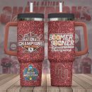 Oklahoma Sooners NCAA Custom Stanley Quencher 30oz-40oz Stainless Steel Tumbler Hot And Cold Tumbler