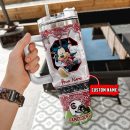 South Carolina Gamecocks NCAA Mickey Mouse Glitter Custom Stanley Quencher 30oz-40oz Stainless Steel Tumbler Hot And Cold Tumbler