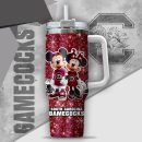 NCAA South Carolina Gamecocks Mickey And Minnie Couple Custom Stanley Quencher 30oz-40oz Stainless Steel Tumbler Hot And Cold Tumbler
