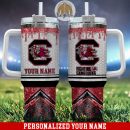 South Carolina Gamecocks Glitter NCAA Custom Stanley Quencher 30oz-40oz Stainless Steel Tumbler Hot And Cold Tumbler