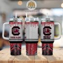 South Carolina Gamecocks Glitter NCAA Custom Stanley Quencher 30oz-40oz Stainless Steel Tumbler Hot And Cold Tumbler