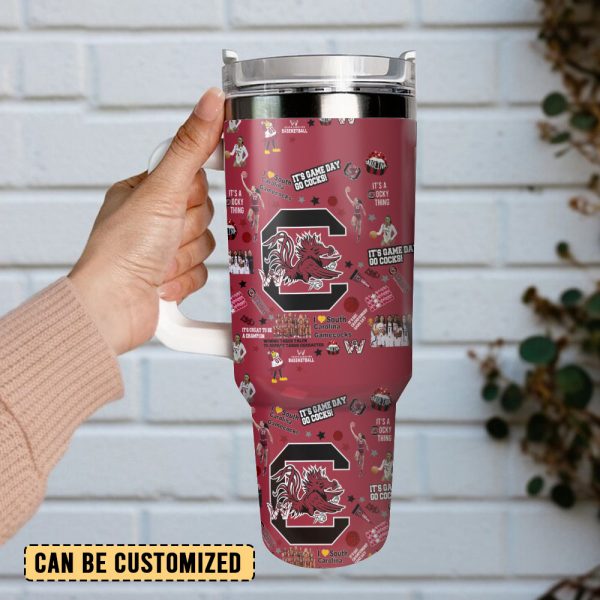 South Carolina Gamecocks Football NCAA Sport Custom Stanley Quencher 30oz-40oz Stainless Steel Tumbler Hot And Cold Tumbler - Image 2