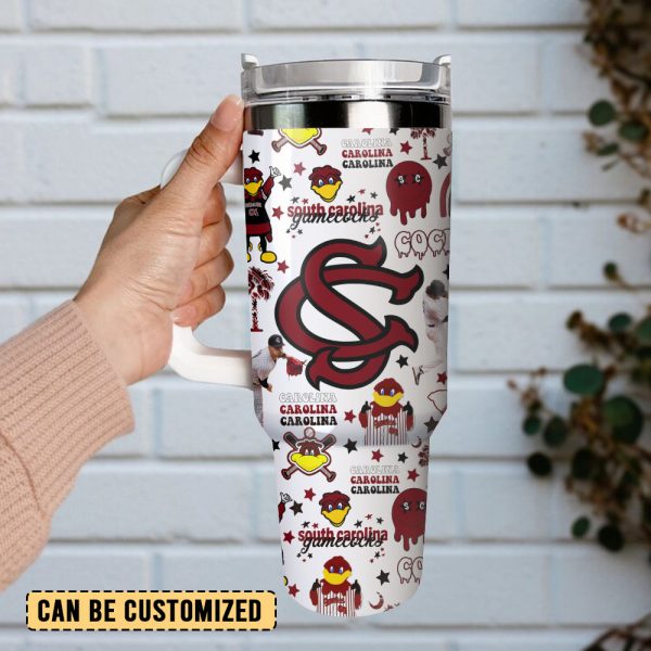 South Carolina Gamecocks Football NCAA Sport Custom Stanley Quencher 30oz-40oz Stainless Steel Tumbler Hot And Cold Tumbler - Image 2
