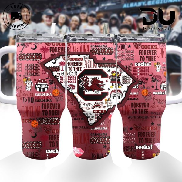South Carolina Gamecocks 2024 NCAA Custom Stanley Quencher 30oz-40oz Stainless Steel Tumbler Hot And Cold Tumbler