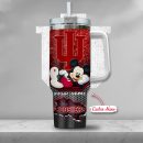 Indiana Hoosiers NCAA Mickey Mouse Custom Stanley Quencher 30oz-40oz Stainless Steel Tumbler Hot And Cold Tumbler