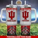 Indiana Hoosiers Glitter NCAA Custom Stanley Quencher 30oz-40oz Stainless Steel Tumbler Hot And Cold Tumbler