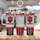 Indiana Hoosiers Glitter NCAA Custom Stanley Quencher 30oz-40oz Stainless Steel Tumbler Hot And Cold Tumbler