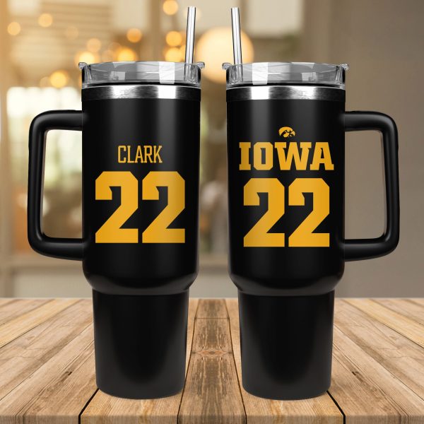 Caitlin Clark Iowa Hawkeyes Women's Basketball NCAA Custom Stanley Quencher 30oz-40oz Stainless Steel