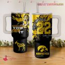 Caitlin Clark Iowa Hawkeyes NCAA Custom Stanley Quencher 30oz-40oz Stainless Steel Tumbler Hot And Cold Tumbler
