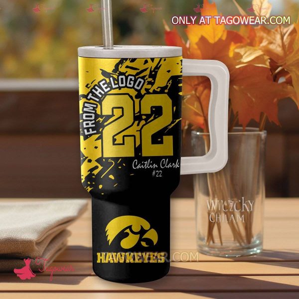 Caitlin Clark Iowa Hawkeyes NCAA Custom Stanley Quencher 30oz-40oz Stainless Steel Tumbler Hot And Cold Tumbler - Image 2