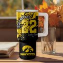 Caitlin Clark Iowa Hawkeyes NCAA Custom Stanley Quencher 30oz-40oz Stainless Steel Tumbler Hot And Cold Tumbler