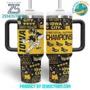 Iowa Hawkeyes NCAA Custom Stanley Quencher 30oz-40oz Stainless Steel Tumbler Hot And Cold Tumbler