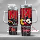 Maryland Terrapins NCAA Mickey Mouse Custom Stanley Quencher 30oz-40oz Stainless Steel Tumbler Hot And Cold Tumbler