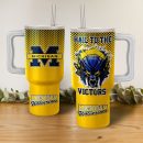 Michigan Wolverines football NCAA Custom Stanley Quencher 30oz-40oz Stainless Steel