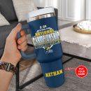 Michigan Wolverines NCAA Custom Stanley Quencher 30oz-40oz Stainless Steel Tumbler Hot And Cold Tumbler