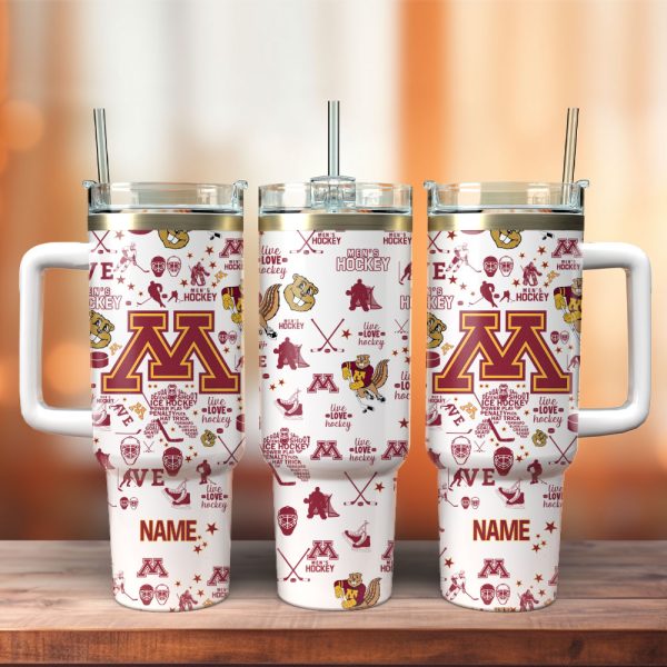Michigan Wolverines Ice Hockey NCAA Sport Custom Stanley Quencher 30oz-40oz Stainless Steel Tumbler Hot And Cold Tumbler