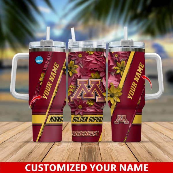 Minnesota Golden Gophers NCAA Custom Stanley Quencher 30oz-40oz Stainless Steel Tumbler Hot And Cold Tumbler