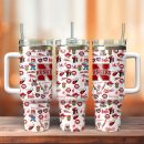 Nebraska Cornhuskers NCAA Sports Custom Stanley Quencher 30oz-40oz Stainless Steel Tumbler Hot And Cold Tumbler