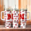 Nebraska Cornhuskers NCAA Custom Stanley Quencher 30oz-40oz Stainless Steel Tumbler Hot And Cold Tumbler