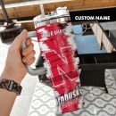 Nebraska Cornhuskers NCAA Custom Stanley Quencher 30oz-40oz Stainless Steel Tumbler Hot And Cold Tumbler