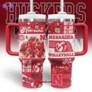 Nebraska Cornhuskers NCAA Custom Stanley Quencher 30oz-40oz Stainless Steel Tumbler Hot And Cold Tumbler