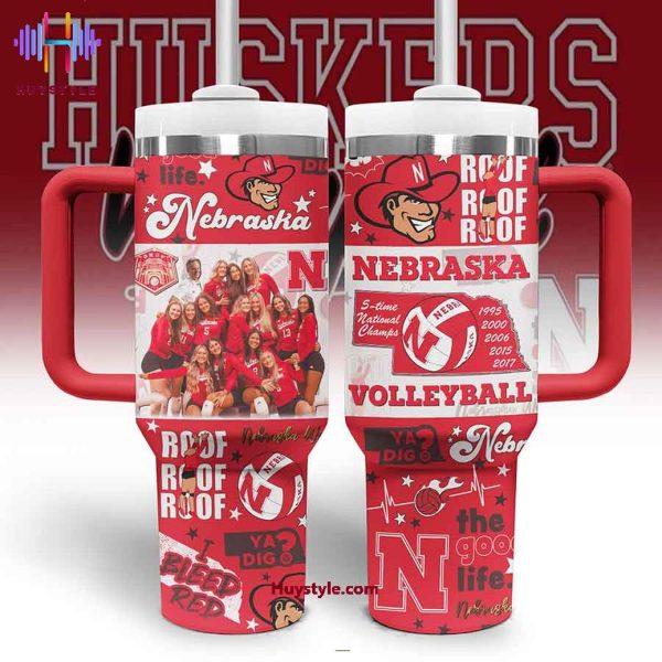 Nebraska Cornhuskers NCAA Custom Stanley Quencher 30oz-40oz Stainless Steel Tumbler Hot And Cold Tumbler